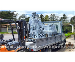 Statuetă Romeo și Julieta, gri patinat, model S55.