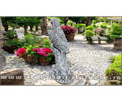 Statuetă papagal, gri patinat, model S79.
