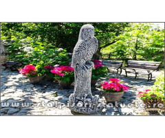 Statuetă papagal, gri patinat, model S79.