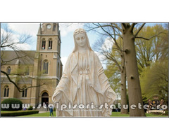 Statuetă fecioara Maria, galben antichizat, model S97.