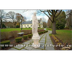Statuetă fecioara Maria, galben antichizat, model S97.