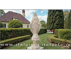 Statuetă fecioara Maria, galben antichizat, model S97.