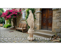 Statuetă fecioara Maria, galben antichizat, model S97.