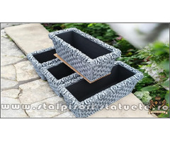 Jardinieră ornament flori, model J14.