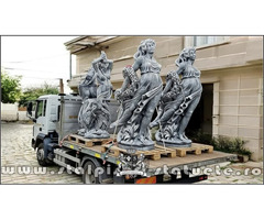 Decorațiuni și statuete, din beton, pentru casă și grădină.