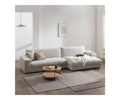 canapea secțională din țesătură contemporană