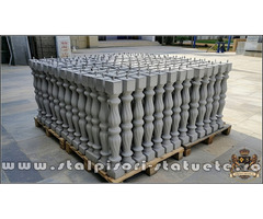 Stâlpișori, baluștri, popici, mosoare, din beton, model B4.