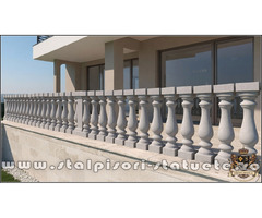 Stâlpișori, baluștri, popici, mosoare, din beton, model B8.