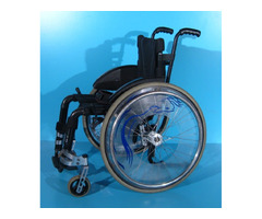 Scaun cu rotile activ din aluminiu  Kuschall / latime sezut 36 cm