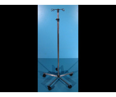 Suport perfuzii din inox cu 4 carlige - Sundo