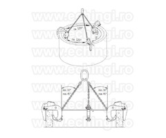 Dispozitive din lant cu clesti pentru tuburi de beton BTG 50-180mm
