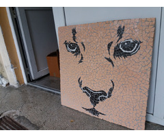 Tablou decorativ mozaic ceramica Felina
