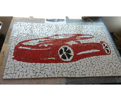 Tablou decorativ mozaic ceramica Fast and Furious