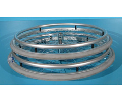 Roata cu cauciuc plin 24x1  cu rotile Innova  set