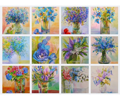 Tablouri picturi buchete flori - 9