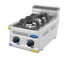 Aragaz profesional 2 focuri, Ideal Inox, butelie, Linia 630