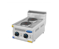 Plita electrica profesionala, Ideal Inox, 2 ochiuri, Linia 630