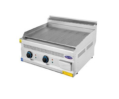 Gratar electric profesional, Ideal Inox, placa striata, 60 cm, Linia 630
