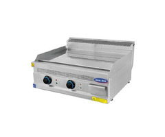 Gratar profesional, Ideal Inox, placa neteda, 80 cm, electric, Linia 630