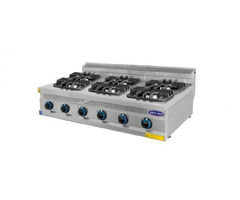 Masina de gatit 6 focuri, Ideal Inox, Linia 700, Gaz Natural