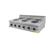 Masina de gatit electrica cu 6 plite, Ideal Inox, Linia 700