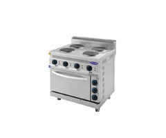 Masina de gatit electrica cu 4 plite si cuptor, Ideal Inox, Linia 700