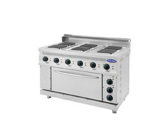 Aragaz electric cu 6 plite si cuptor, Ideal Inox, 1200x700x850, Linia 700