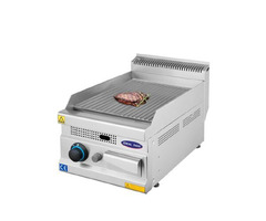 Gratar profesional cu suprafata striata, Ideal Inox, Butelie, Linia 700
