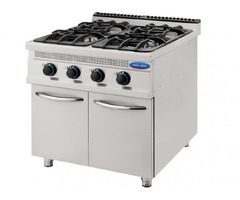 Masina de gatit cu 4 arzatoare, Ideal Inox, Gaz Natural, Linia 930