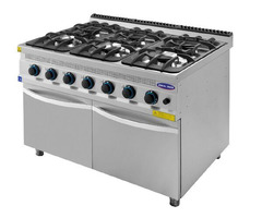 Masina de gatit cu 6 arzatoare, Ideal Inox, Linia 930