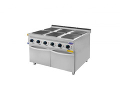 Masina de gatit electrica cu 6 plite patrate, Ideal Inox