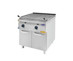Gratar profesional cu roca vulcanica, Ideal Inox, 80 cm, Linia 930, Butelie