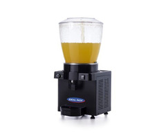 Aparat limonada, sucuri fara particule, 1 cuva 22 l, Ideal Inox, carcasa neagra, termostat manual