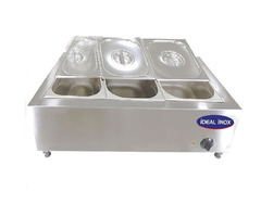 Bain Marie de banc, Ideal Inox, 3 buc GN 1/2 - 1