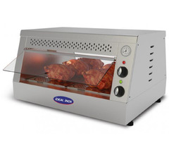 Vitrina fast food expunere pui, aripioare, crispy, hamburger, Ideal Inox, 840x660x490 - 1