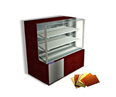 Vitrina rece prezentare, Ideal Inox, 1000x700x1300, design lemn - 1