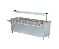 Bain marie linie autoservire, Ideal Inox, 6 GN 1/1 - 1