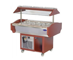 Salad bar, Ideal Inox, 3xGN 1/1, mahon