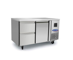 Masa rece cu 2 sertare si 1 usa, Ideal Inox, 280 l