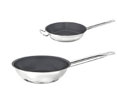 Tigaie profesionala Tek Sapli Y, IDEAL INOX, diametrul de 24 cm x 5.5 (H)