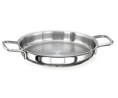 Tigaie profesionala pentru omleta/oua, IDEAL INOX, cu doua manere