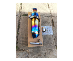 Toba SPORT MOTO / ATV AKRAPOVIC BLUE FLAME