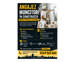 Angajam Finisori Interior/Exterior