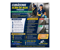 Servicii profesionale de curățenie pentru Asociații de Proprietari – Zona AEM Timișoara