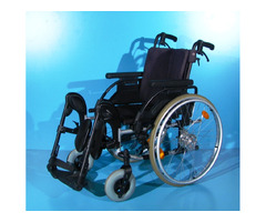scaun cu rotile din aluminiu handicap latime sezut 45 cm