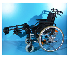 scaun cu rotile din aluminiu handicap latime sezut 45 cm