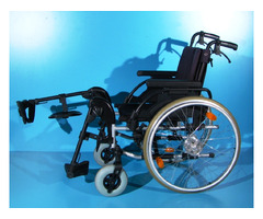 scaun cu rotile din aluminiu handicap latime sezut 45 cm