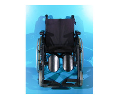 scaun cu rotile din aluminiu handicap latime sezut 45 cm