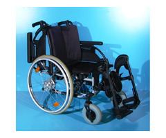 scaun cu rotile din aluminiu handicap latime sezut 45 cm
