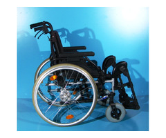 scaun cu rotile din aluminiu handicap latime sezut 45 cm - 6